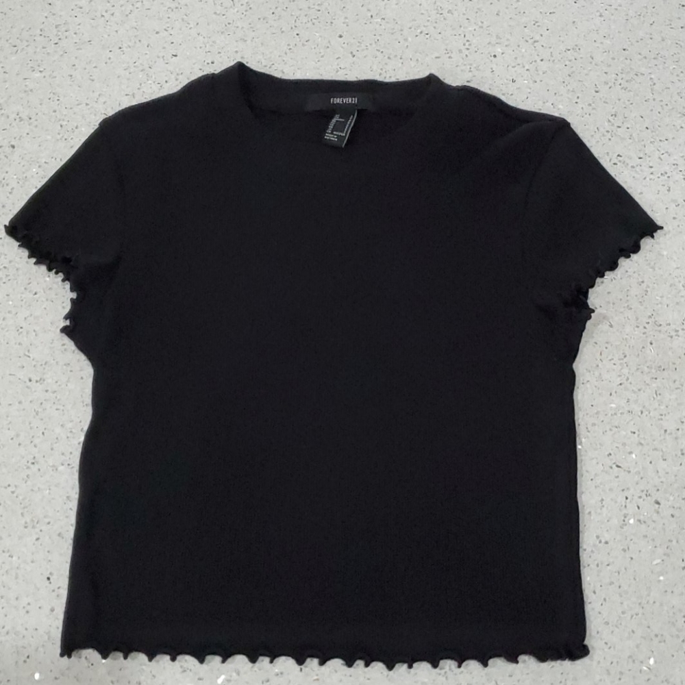 Forever 21 Black Crop Top